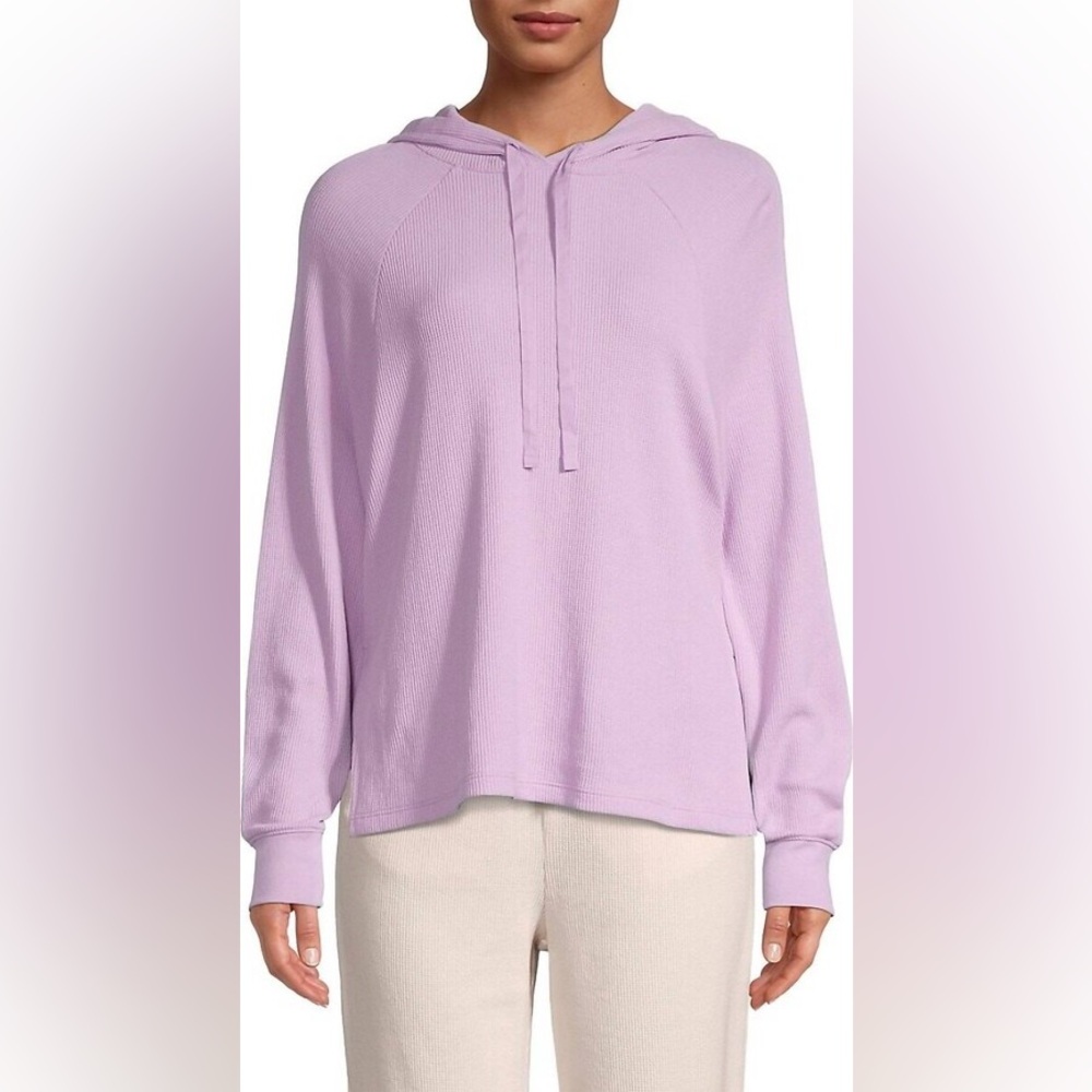 NWOT $213 LoveShackFancy Lisle Waffle-Knit Hoodie